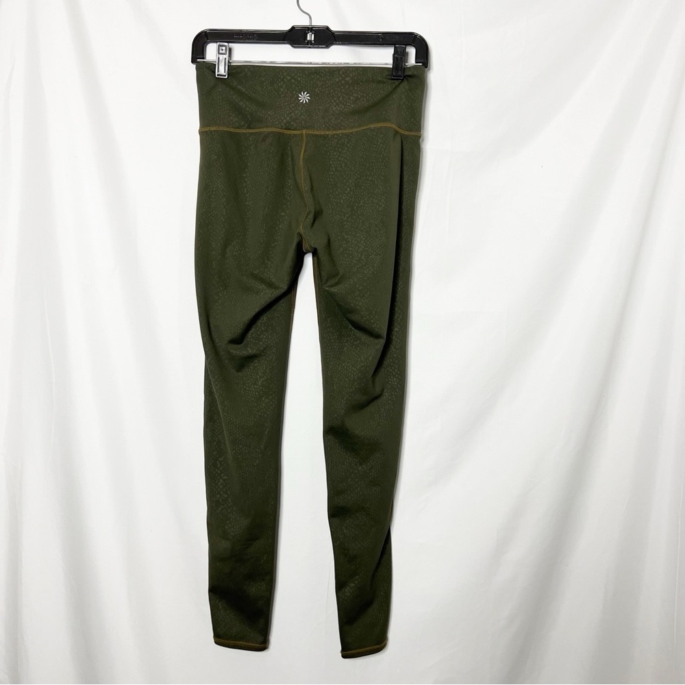 Athleta Olive Green Python Leggings - image 2